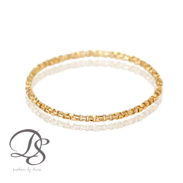 18金 リング k18 ピンキーリング k18リング チェーンリング ベネチアンチェーン 18k 指...