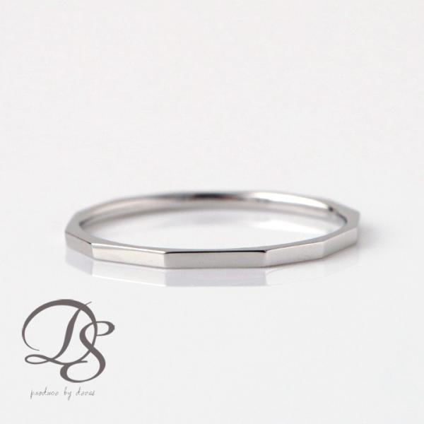 プラチナリング 指輪 プラチナ リング ピンキー ピンキーリング 四角形 カクカク PT950 pt...