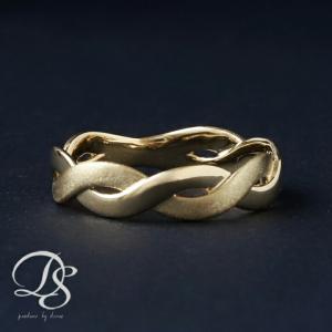 ゴールドリング　ツイストデザイン　指輪　18金 楽天市場】K18 ツイスト フルデザイン 地金リング 3号-16号※追加