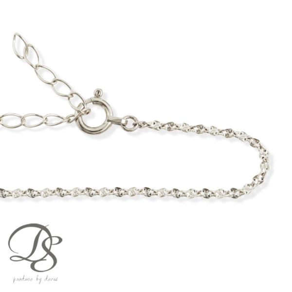 プラチナブレスレット レディース ブレスレット プラチナ ブルームチェーン 1.6mm アジャスター...