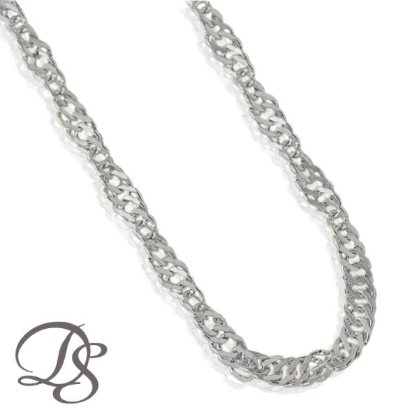 【土日限定5000円OFFクーポン有】 プラチナ ネックレス チェーンのみ シンプル ダブル スクリ...