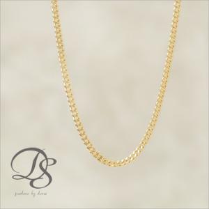 6月土日限定 7%クーポン▼ 18金ネックレス k18 ネックレス 18金 レディース チェーン ネックレスチェーン 1.8mm 喜平 2面カット 18k 18 金｜devas