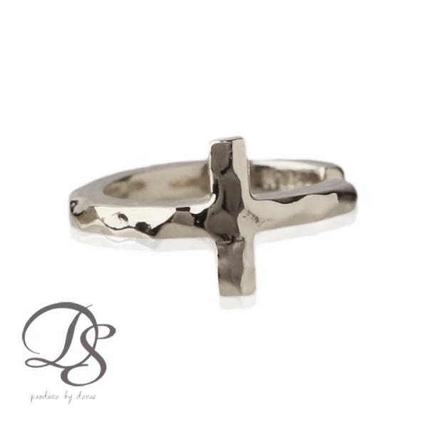 プラチナイヤーカフ プラチナ イヤカフ クロス 十字架 レディース ノンホール ピアス Pt950 ...