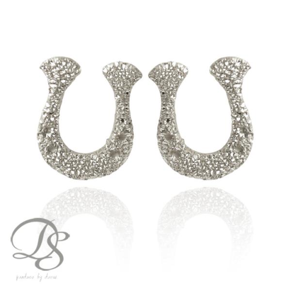 プラチナピアス ピアス プラチナ レディース 馬蹄 ホースシュー ダスト プラチナ950 ピアスプラ...