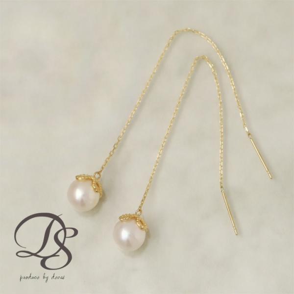 【土日限定2000円OFFクーポン有】 18金 ピアス k18 18金ピアス 18k パール 真珠 ...