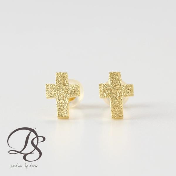 【土日限定2000円OFFクーポン有】 18金 ピアス k18 18金ピアス 18k クロス k18...