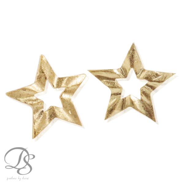 【土日限定1500円OFFクーポン有】 18金 ピアス k18 18金ピアス 18k スター 星 ス...