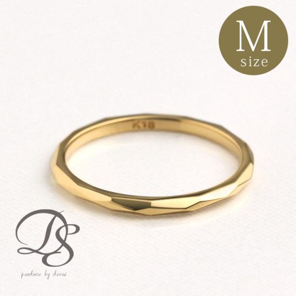 【土日限定2000円OFFクーポン有】 18金 リング k18 ピンキーリング k18リング カット...