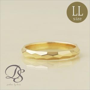 6月土日限定 7%クーポン▼ 18金 リング k18 k18リング メンズ カットリング カットデザイン LL 18k 指輪 レディース 18金指輪 18金リング｜デザイナーズジュエリー DEVAS
