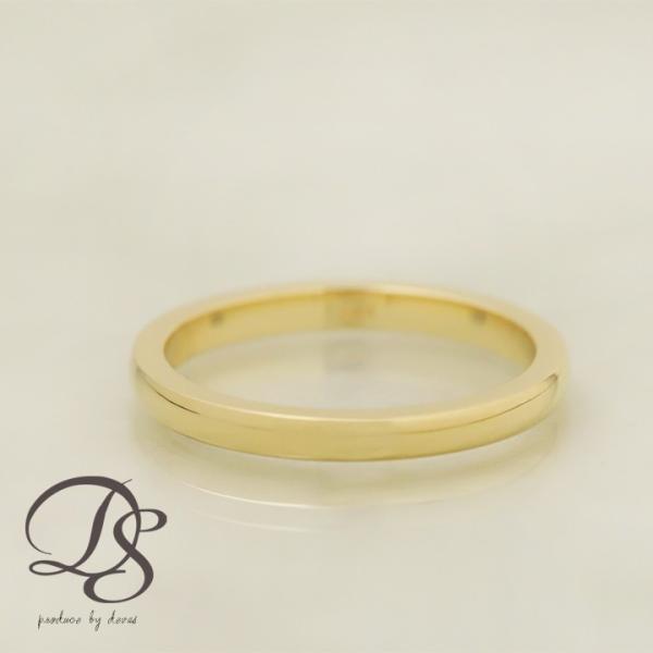 【土日限定3500円OFFクーポン有】 18金 リング k18 ピンキーリング k18リング 甲丸 ...