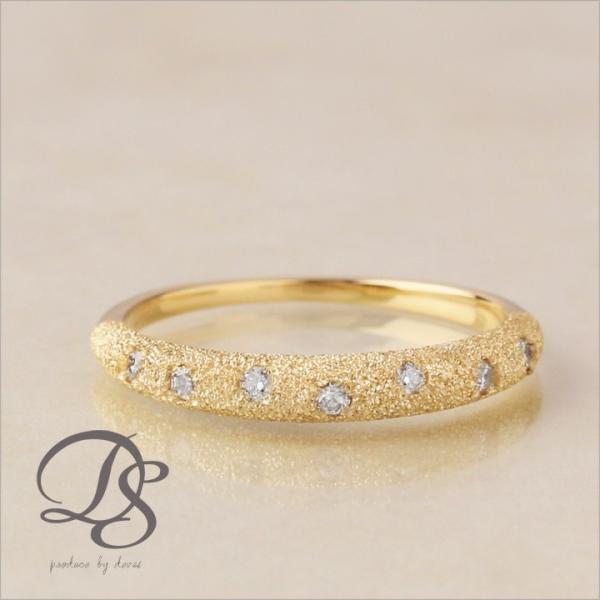 【土日限定5000円OFFクーポン有】 18金 リング k18 k18リング スターダスト ダイヤモ...