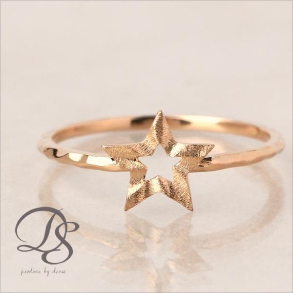 【土日限定2000円OFFクーポン有】 18金 リング k18 ピンキーリング ピンクゴールド 指輪...