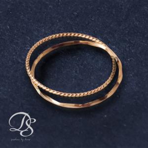 ピンキーリング 指輪 K18 18金 地金 レディースリング イエロー