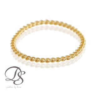 DEVAS 18金 リング k18 ピンキーリング k18リング チェーンリング