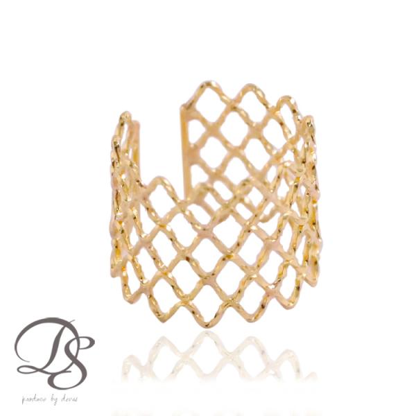 イヤーカフ 18金 イヤカフ k18 18k レディース ノンホール ピアス レース 透かし メッシ...