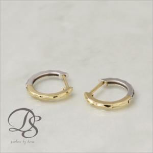 フープピアス 18k ピアス 18金 フープ k18 18金ピアス ホワイトゴールド カットデザイン シンプル k18ピアス レディース ピアス18金 地金 ゴールド  小さい｜devas