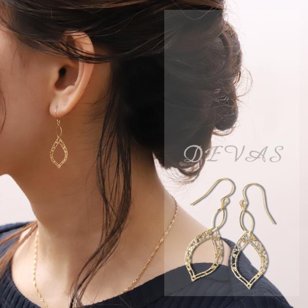 【土日限定1500円OFFクーポン有】 18金 ピアス k18 18金ピアス 18k フックピアス ...