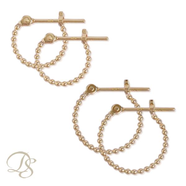 【土日限定1500円OFFクーポン有】 フープピアス 18k ピアス 18金 フープ k18 18金...