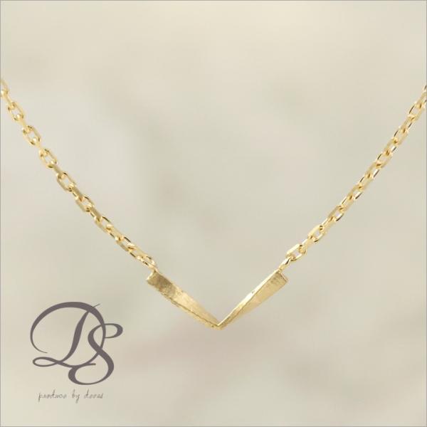 【土日限定3500円OFFクーポン有】 18金 アンクレット k18 18k レディースVシェイプ ...