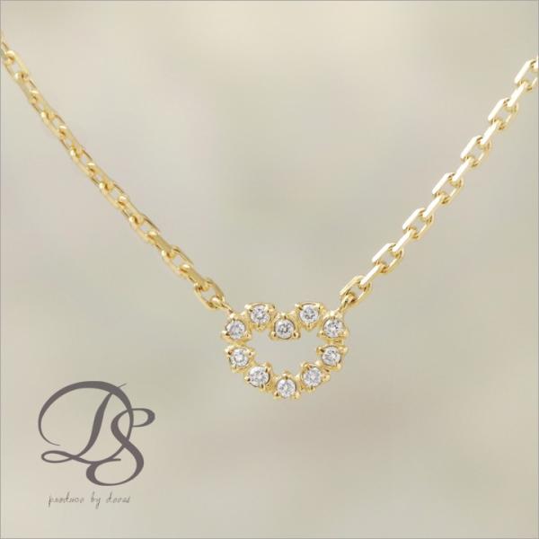 【土日限定3500円OFFクーポン有】 18金 アンクレット k18 18k レディースハート 10...