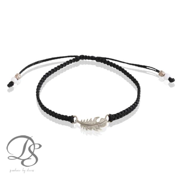 プラチナブレスレット レディース ブレスレット プラチナ フェザー 羽 コードブレス ペア PT95...