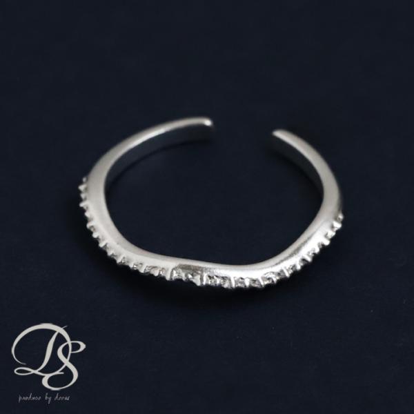 イヤーカフ シルバー イヤカフ silver レディース ノンホール ピアス ミルグレイン ウェーブ...