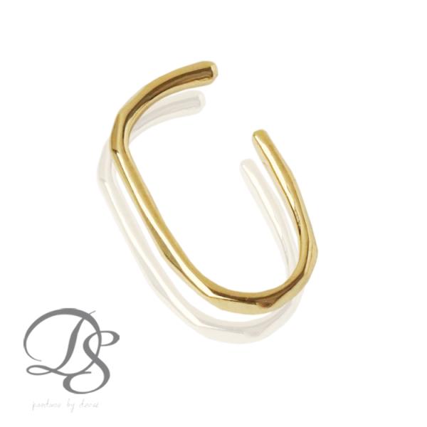 イヤーカフ 18金 イヤカフ k18 18k レディース ノンホール ピアス  フィット 18 金 ...