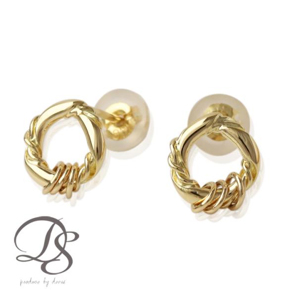 【土日限定1500円OFFクーポン有】 18金 ピアス k18 18金ピアス 18k サークルリング...
