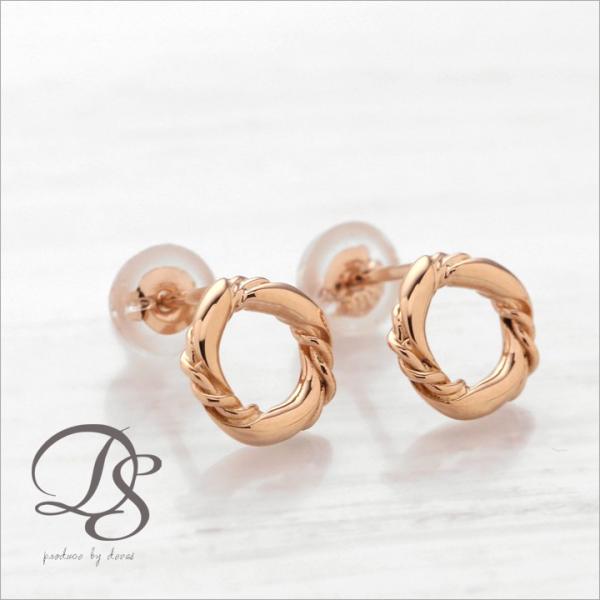 【土日限定2000円OFFクーポン有】 18金 ピアス k18 ピンクゴールド 18金ピアス 18k...