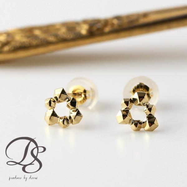 【土日限定1500円OFFクーポン有】 18金 ピアス k18 18金ピアス 18k トライアングル...