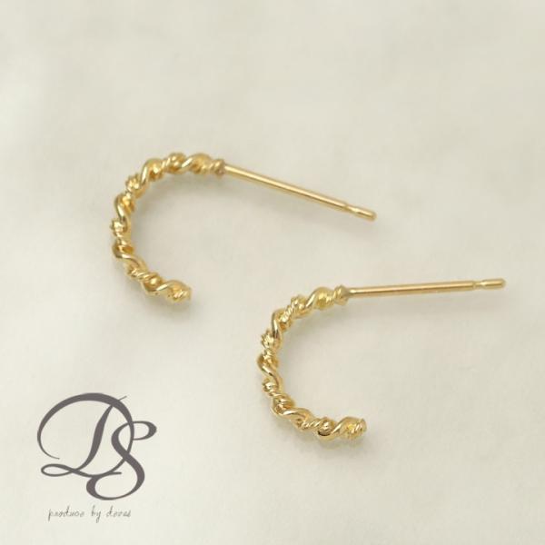 【土日限定2000円OFFクーポン有】 フープピアス 18k ピアス 18金 フープ k18 18金...