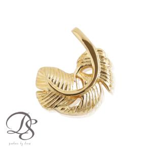 ジュエリー工房アトラス 18金ネックレス トップ メンズ フェザー