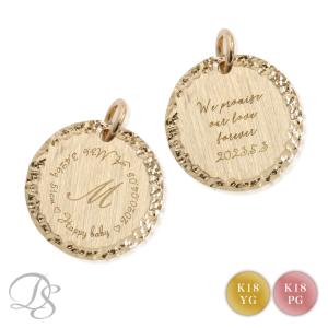 6月土日限定 7%クーポン▼ ペンダントトップ 18金 コインペンダント k18 コイン 刻印 M 18金ネックレス レディース 18k ネックレス｜デザイナーズジュエリー DEVAS