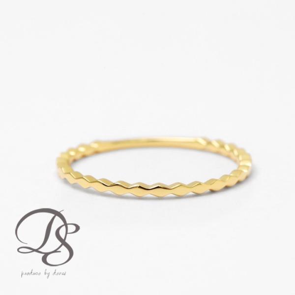 【2/4 値上げ対象】 18金 リング k18 ピンキーリング k18リング ロンバス ひし形 18...