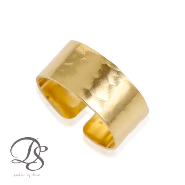 【9/5~6限定8000円OFFクーポン有】18金 リング k18 k18リング 槌目 ストレート ...