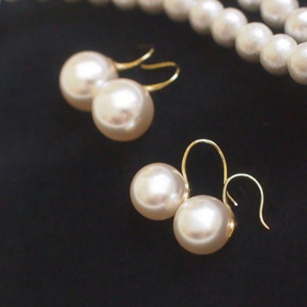 Cuiller キュイエールパールピアス / イヤリング《12ミリ/14ミリ》 毎日つけたくなるシン...