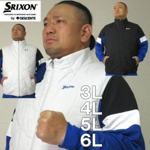 大きいサイズ キングサイズ ビッグサイズ メンズ ゴルフ SRIXON ヒートナビアウターベスト（メーカー取寄）スリクソン 3L 4L 5L 6L｜deviloose