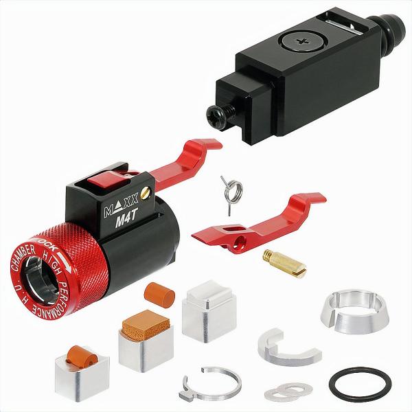 MAXX CNCアルミ ホップアップチャンバー／アジャスター M4T（東京マルイ MWS M4 GB...