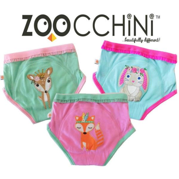 ズーキーニ ズッキーニ 女児 トレーニングパ ンツ3枚組 森のお姫様 オーガニ ックコットン (送料...