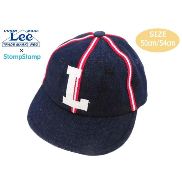 Lee×StompStamp ワッペンラインキャップ 50cm/54cm ユニセックス 帽子 03