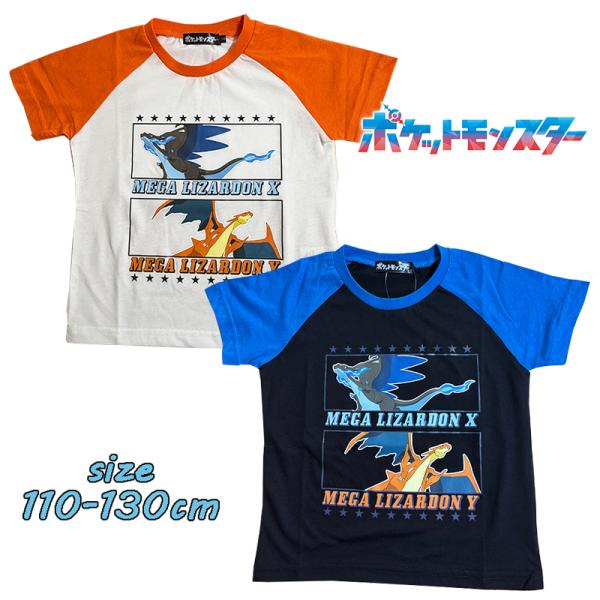 ポケットモンスター ポケモン メガリザードン ラグラン 半袖Tシャツ キッズ プリント キャラクター...