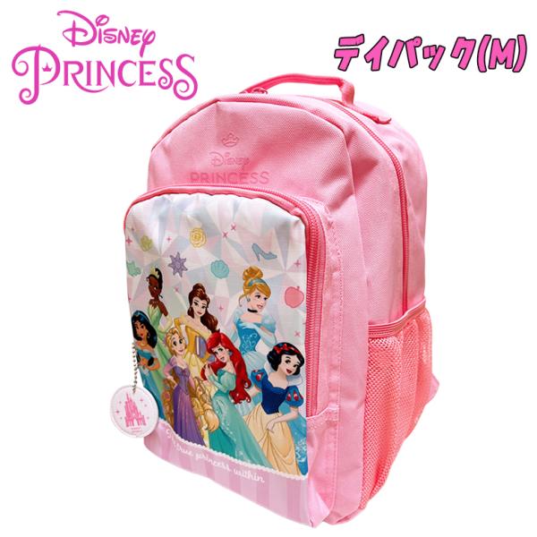 Disney ディズニー プリンセス 集合 キャラクター Dパック リュックサック ピンク 反射チャ...