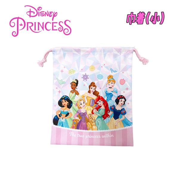ディズニー プリンセス 集合 巾着 単品 小/S ピンク キャラクター 小物入れ コップ入れ 給食袋...