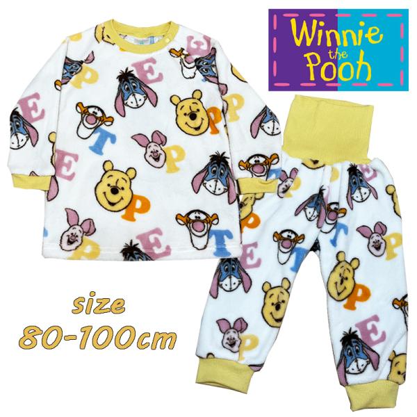 ディズニー くまのプーさん プー/ピグレット/ティガー/イーヨー ベビー服 腹巻付きパジャマ 総柄 ...