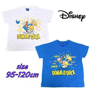 Disney ディズニー ドナルドダック 半袖 Tシャツ キャラT 天竺 プリント トップス 子供服 02｜セレクトショップDEVIN