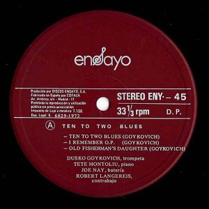 ◆LP◆Dusko Goykovich「Ten...の詳細画像2