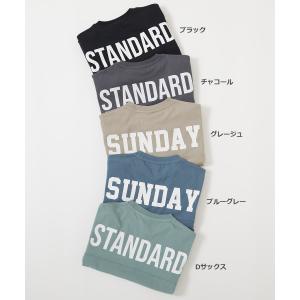 子供服 バックロゴプリント 半袖ワンピースキッ...の詳細画像1