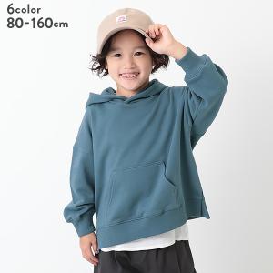 【アウトレットSALE /返品不可】子供服 ビッグシルエットスウェットプルパーカー キッズ ベビー 男の子 女の子 トレーナー トップス devirock デビロック