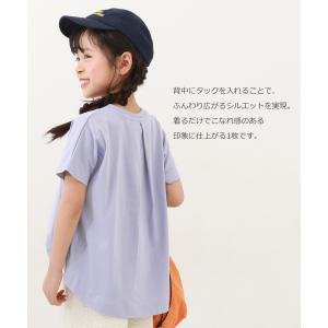 子供服 バックタック半袖Tシャツキッズ 女の子...の詳細画像2