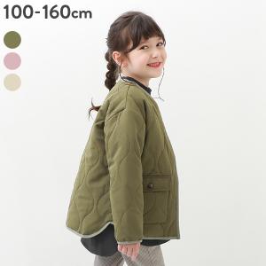 子供服 洗える ノーカラー 中綿キルティングジャケット キッズ 男の子  女の子 アウター devirock デビロック